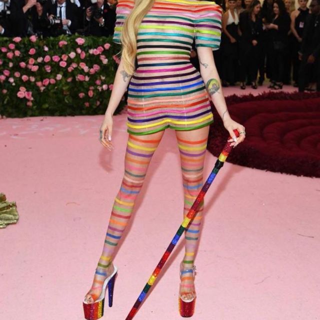 Rainbow Sandal Pumps worn by Cara Delevingne on her Instagram account @caradelevingne