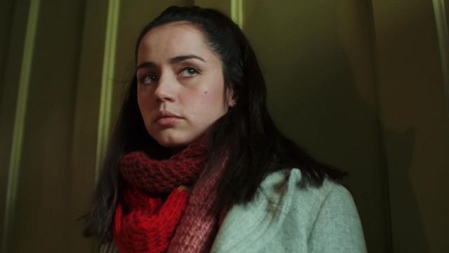 Multi coloured Knitted Long Shawl worn by Marta (Ana de Armas) in Knives Out