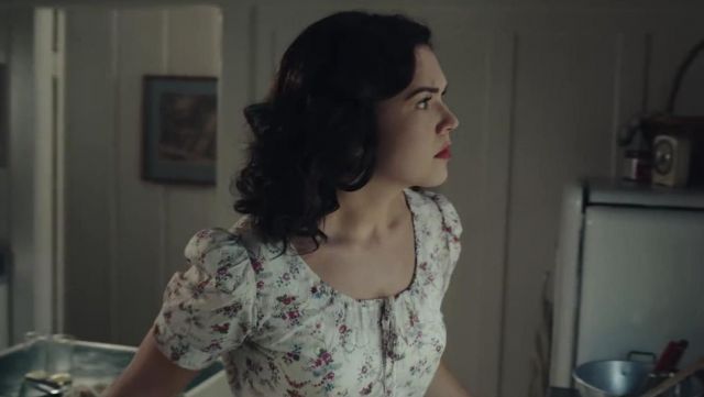 White Floral Dress worn by Anne Best (Mandy Moore) in Midway