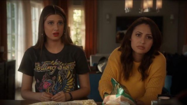 Madeworn The Rolling Stones American Tour Tee worn by Nomi Segal (Emily Arlook) in grown-ish (S02E16)