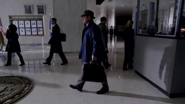Dark Brown Leather Handbag worn by Raymond 'Red' Reddington (James Spader) in The Blacklist (Season 03)