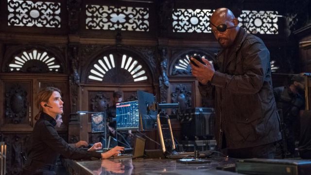 HP LCD Monitors used by Maria Hill (Cobie Smulders) in Spider-Man: Far from Home