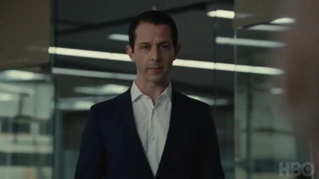 Navy Blue Coat worn by Greg Hirsch (Nicholas Braun) in Succession (S02)