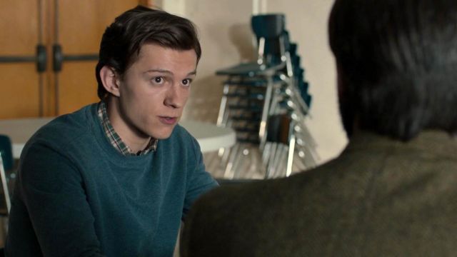 Blue sweater worn by Peter Parker / Spider-Man (Tom Holland) as seen in Spider-Man: Homecoming