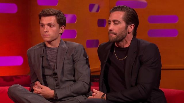 Grey 3 Piece Business Suit worn by Tom Hollan on The Graham Norton Show 6/7/2019