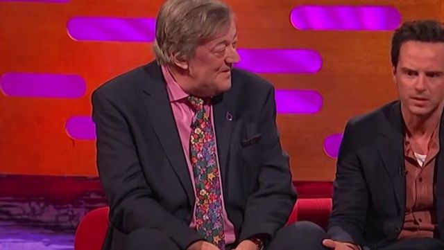 Pink Long Sleeve Shirt worn by Stephen Fry in The Graham Norton Show 07/06/2019