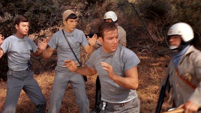 Shirts worn by the slaves of 892-IV worn by Capt. Kirk (William Shatner) in Star Trek (S02E25)