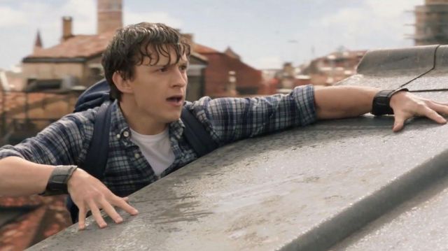 peter parker blue shirt