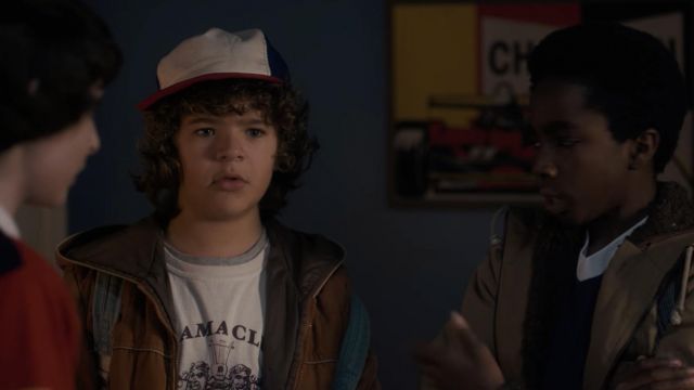 the replica of the cap worn by Dustin Henderson (Gaten Matarazzo) in Stranger Things Season 1 Episode 2