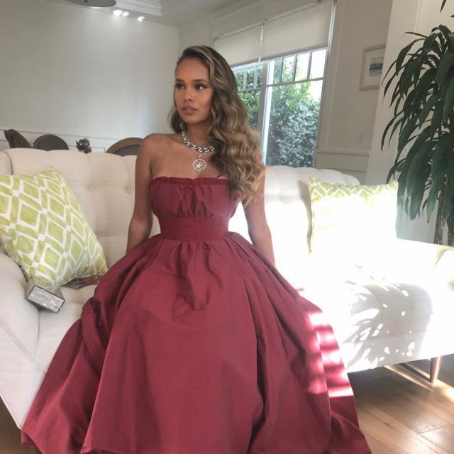 brock collection red dress