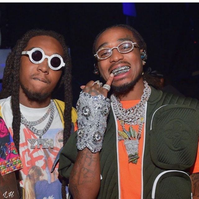 The quilted gilet Louis Vuitton worn by Quavo on his account Instagram @quavohuncho