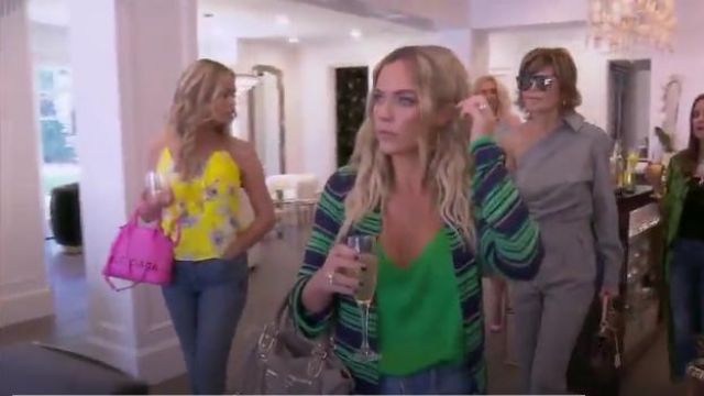 Max Mara Festa recortados usados por ella (Lisa Rinna) en The Real Housewives of Beverly Hills (S09E21) Spotern