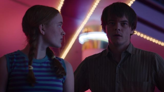 Blue Striped Tank worn by Max Mayfield (Sadie Sink) in Stranger Things (S03E08)