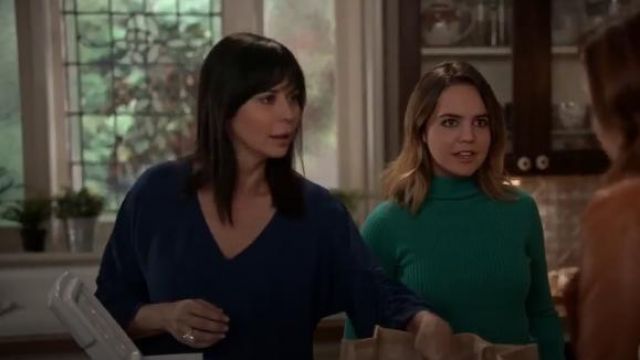 Sandro Estelle Flare-Sleeve Cable Knit Sweater worn by Grace Russell (Bailee Madison) in Good Witch (Season 05 Episode 06)