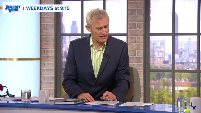 Black blazer worn by Jeremy Vine in Jeremy Vine on Channel 5- 4/6/2019