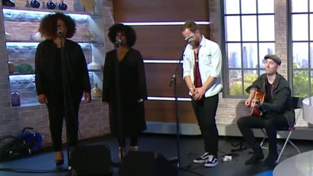 Low Cut Shoes Black Canvas worn by James Morrison in Jeremy Vine o Channel 5 - 22/5/2019
