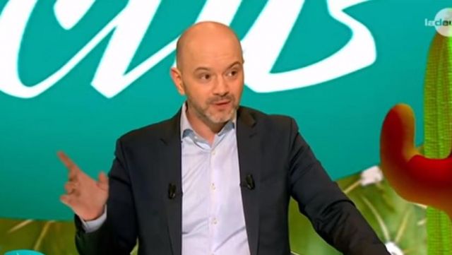 The suit jacket Black worn by Jérôme de Warzée in the show " The Big Cactus on the 14th of February 2017
