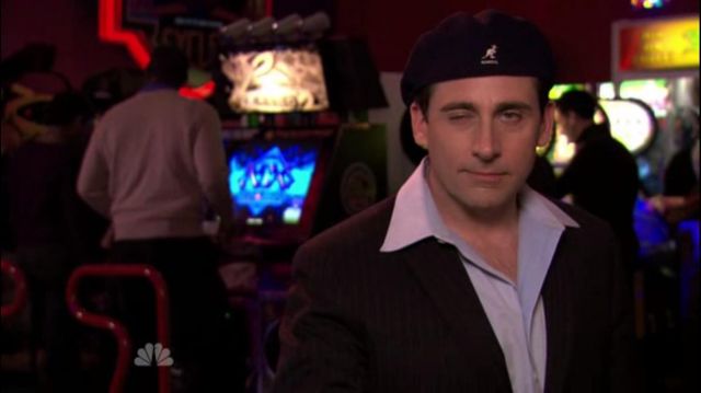 Kangol Cap of Michael Scott (Steve Carell) in The Office (S06E21)