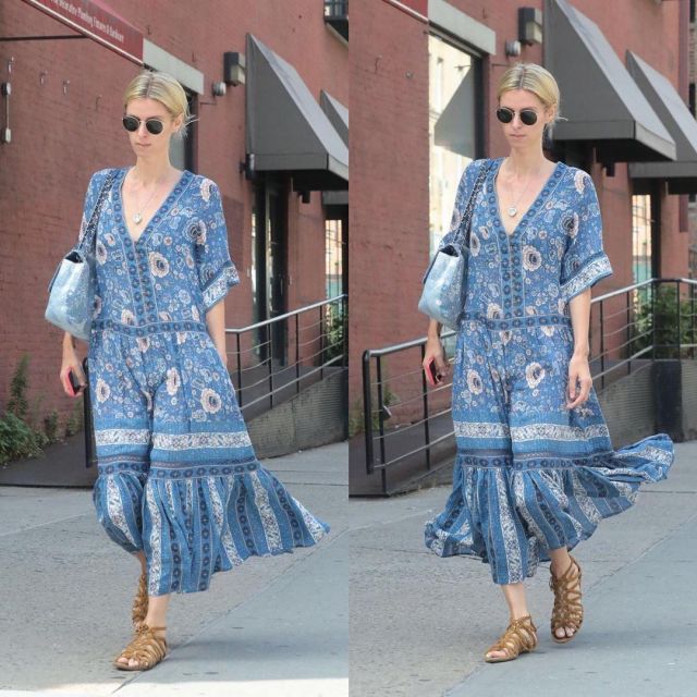 Sort Et Le Collectif Gitan Zahara Robe portée par Nicky Hilton Rothschild Rothchild la Ville de New York le 12 juillet 2019