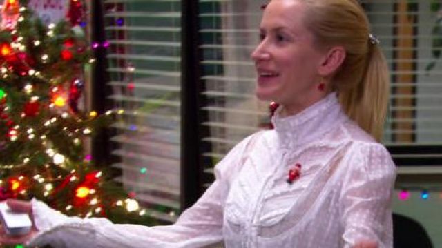 Nutcracker Pin of Angela Martin (Angela Kinsey) in The Office (S03E10)