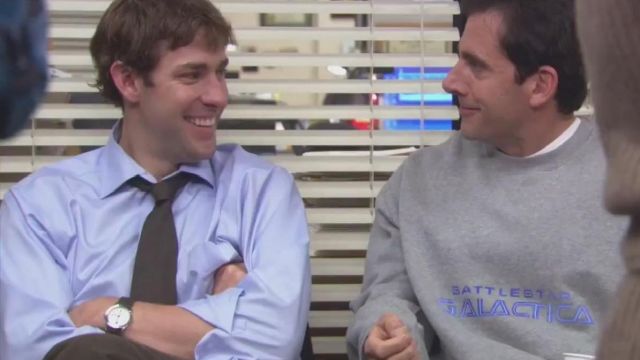 Battlestar Galactica Sweatshirt of Michael Scott (Steve Carell) in The Office (Season 04 Episode 11)