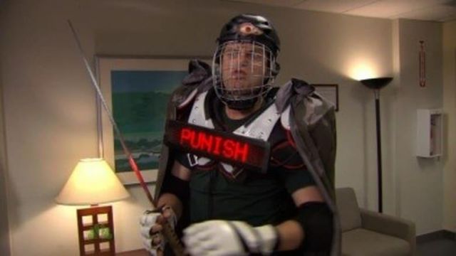 LED Signe de Dwight Schrute (Rainn Wilson) dans L'Office (Saison 06 Episode 11)
