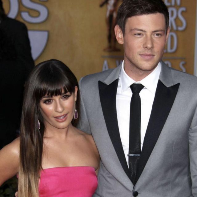 La robe fushia porté par lea Michele sur un post Instagram
