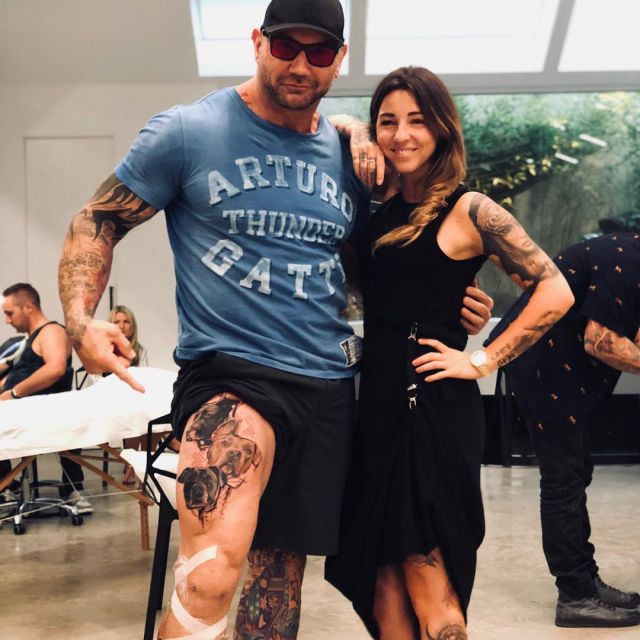 Artuco_ Instagram Arturo Thunder Gatti Tee Worn By Dave Bautista On His Instagram Account Davebautista Spotern