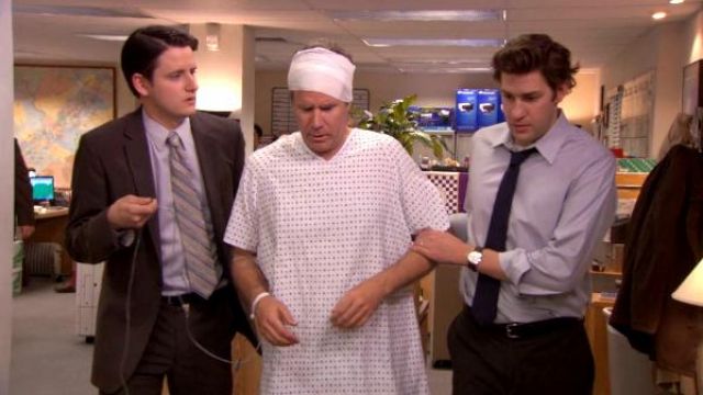 Hospital Gown of Deangelo Vickers (Will Ferrell) in The Office (Season 07 Episode 22)