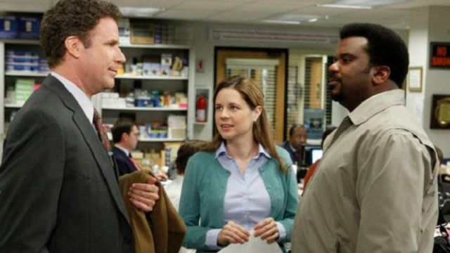La sarcelle d'hiver Cardigan de Pam Beesly (Jenna Fischer) dans L'Office (Saison 07 Épisode 23)