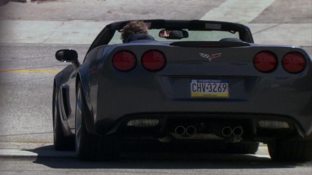 Grey 2011 C6 Chevrolet Corvette driven by Robert California (James Spader) in The Office (Season 07 Episode 25)