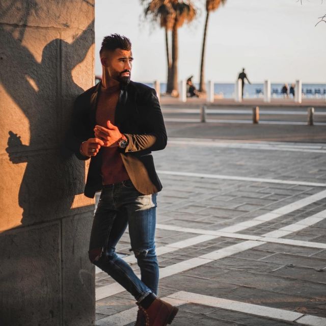 The jean worn worn by Jonathan Matijas on his account Instagram @matijasjonathan