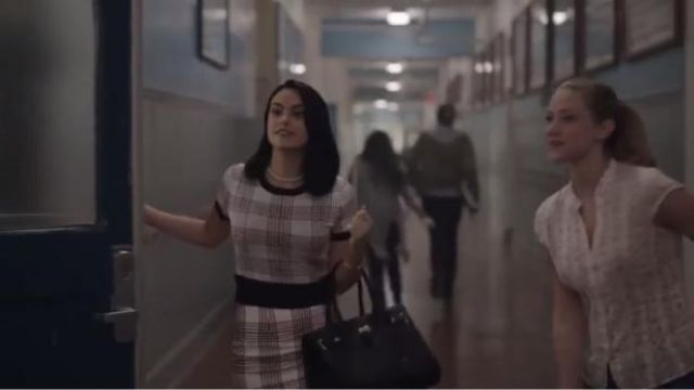 Brooks brothers Cotton Large Plaid Skirt in Red worn by Veronica Lodge (Camila Mendes) in Riverdale (Season 01 Episode 01)