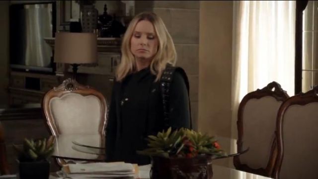 Aqua Womens Hooded Sweater Cashmere Distressed worn by Veronica Mars (Kristen Bell) in Veronica Mars (Season 04 Episode 02)