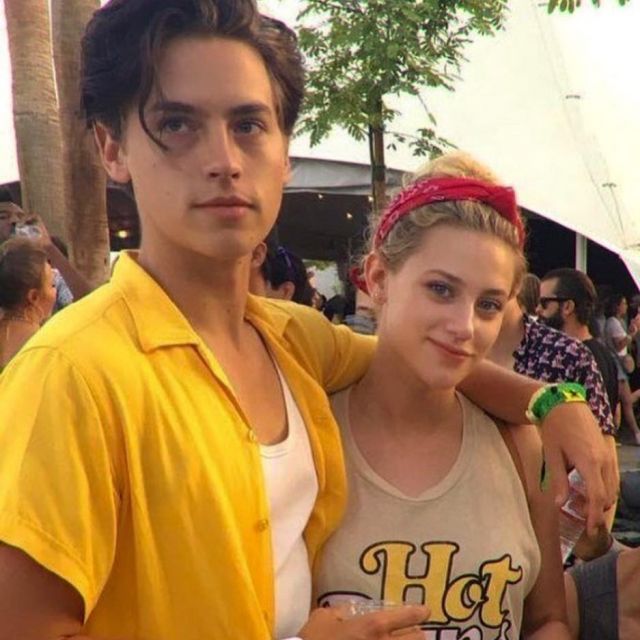 Yellow short sleeve shirt worn by Cole Sprouse on the Instagram account ...