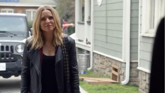 Joie Alley Leather Jacket worn by Veronica Mars (Kristen Bell) in Veronica Mars (Season 04 Episode 06)