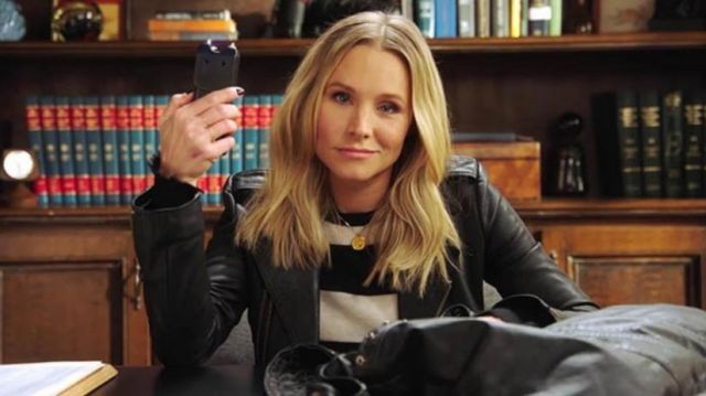 Kristen Bell Veronica Leather Jacket - New American Jackets