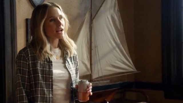 Frank & Eileen Barry Black & Grey Plaid Flannel worn by Veronica Mars (Kristen Bell) in Veronica Mars (Season 04 Episode 07)
