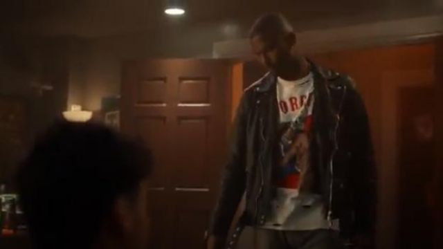 Warren Lotas "Unforgiven" Distressed Cotton T-Shirt worn by Aaron Jackson (Trevor Jackson) in grown-ish (Season 02 Episode 19)