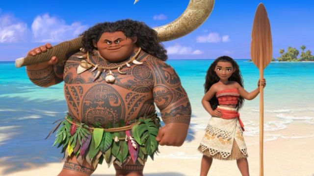 The replica of the costume of Maui (Dwayne Johnson) in Vaiana, the legend of the end of the world