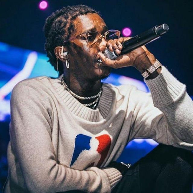 L'Ancien homme d'état X de la Nba sweat-shirt porté par Young Thug sur son Instagram account @youngthug