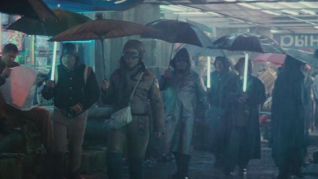 Le parapluie à néon dans Blade Runner