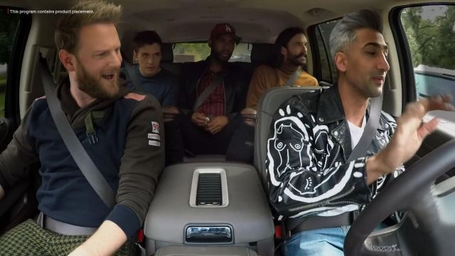 Patrick Church All Over Me Leather Jacket worn by Tan France in Queer Eye (S04E04)