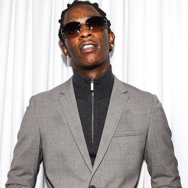 Grey blazer worn by Young Thug on his Instagram account @youngthug