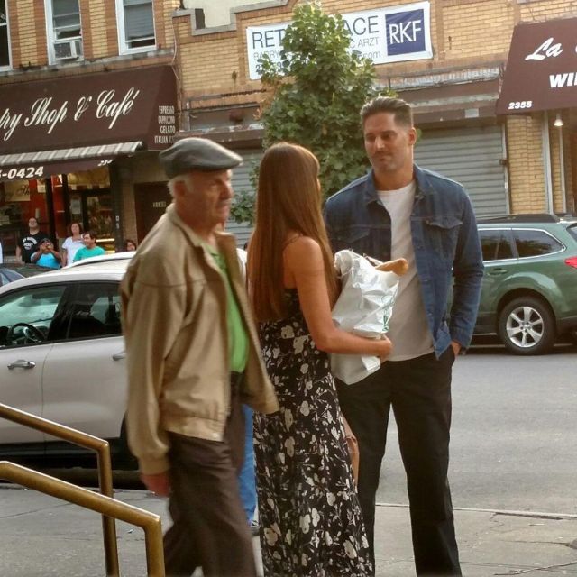 Trucker Jacket Blue worn by Joe Manganiello on his In­sta­gram Ac­count @Joe­man­ganiello
