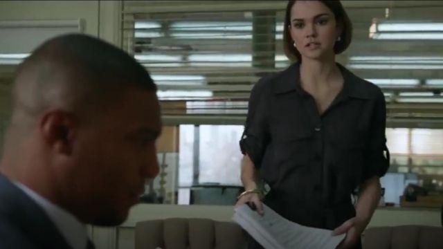 Topshop Black Utility Midi Shirtdress worn by Callie Adams Foster (Maia Mitchell) in Good Trouble (Season 02 Episode 07)