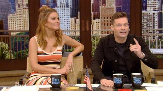 Ronny Kobo Latrice Dress worn by Maria Menounos on LIVE with Kelly and Ryan JULY 31, 2019