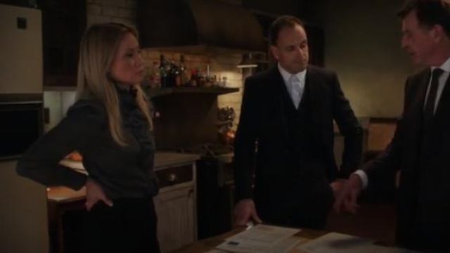 Isabel Marant Etoile Grey Dules Blouse Dr. Joan Watson (Lucy Liu) in Elementary (Season 07 Episode 11)