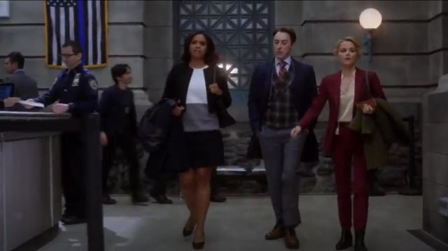 Lisa Perry de Couleur de Mélange de Coton Robe porté par le Lieutenant de Jasmin Gooden (Sharon Leal) dans l'Instinct (Saison 01 Episode 06)
