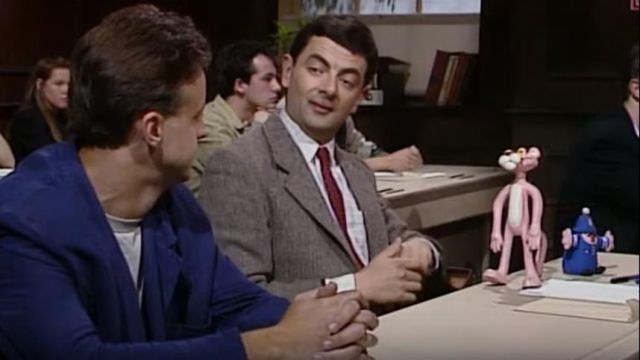 Pink Panther Action Figure used by Mr. Bean (Rowan Atkinson) in Mr. Bean (Season 01 Episode 01)